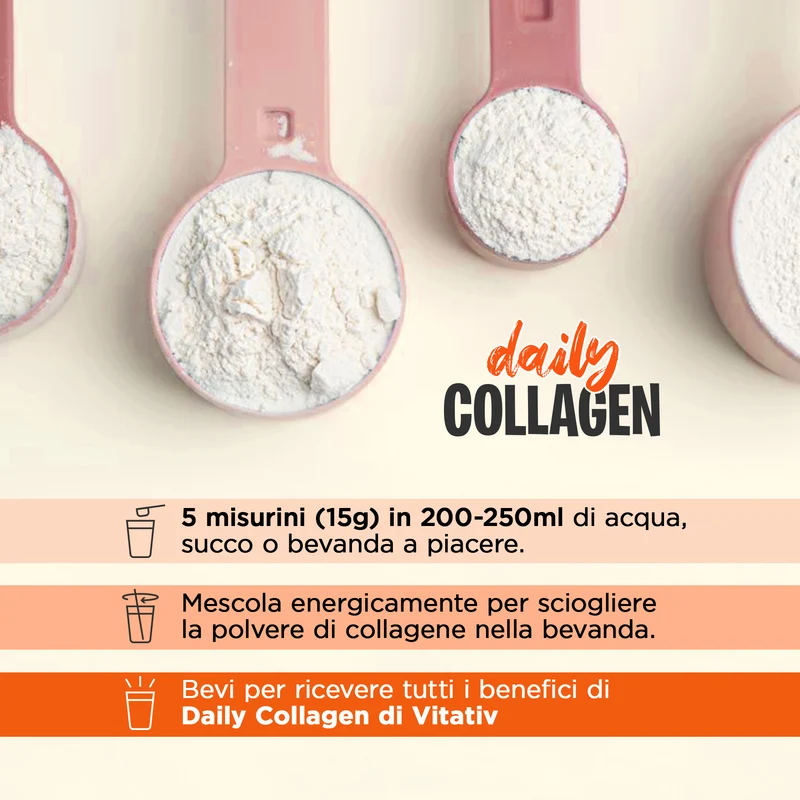 Collagene Bovino Idrolizzato in Polvere 600 g, Peptidi Tipo I e III