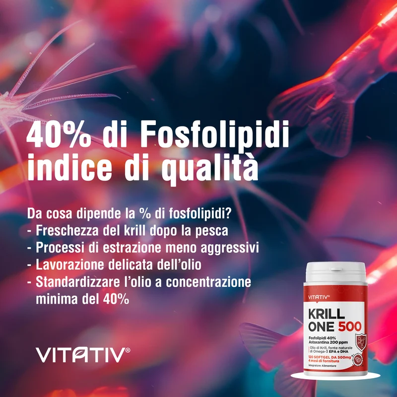 Olio di Krill Omega 3 500 mg con EPA e DHA, 120 Softgel