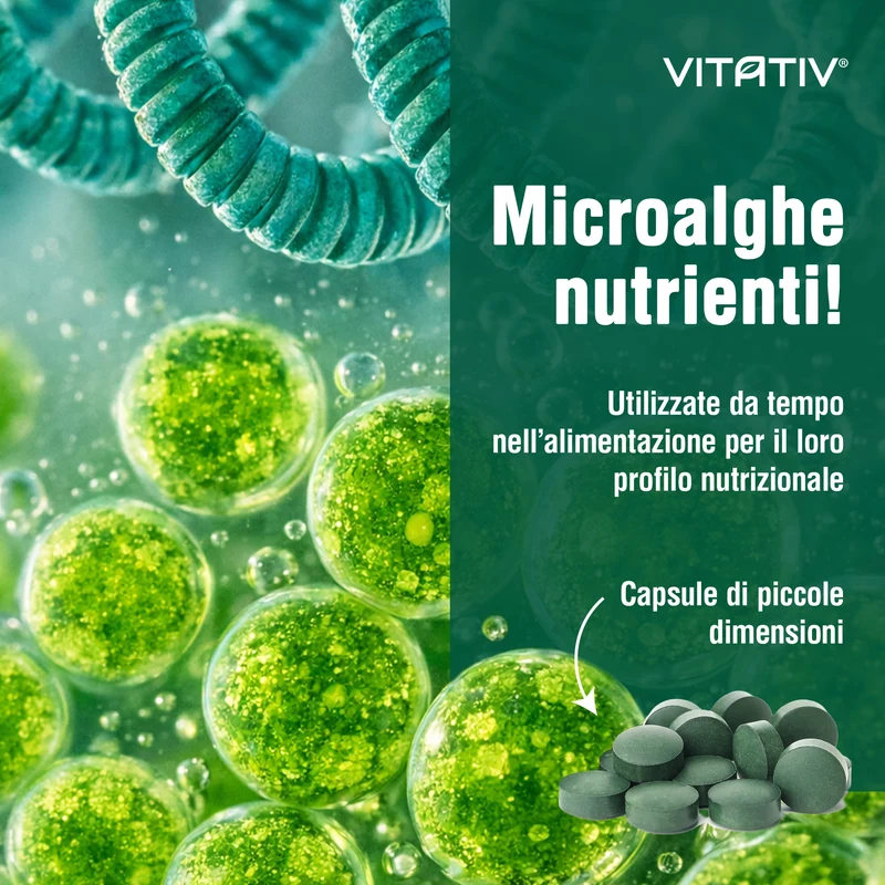 Alga Mix Spirulina e Chlorella 100 Compresse