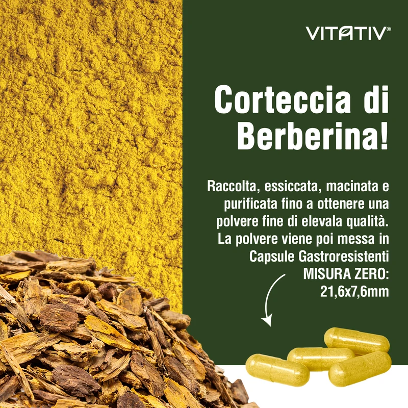 Berberina | Capsule Gastroresistenti