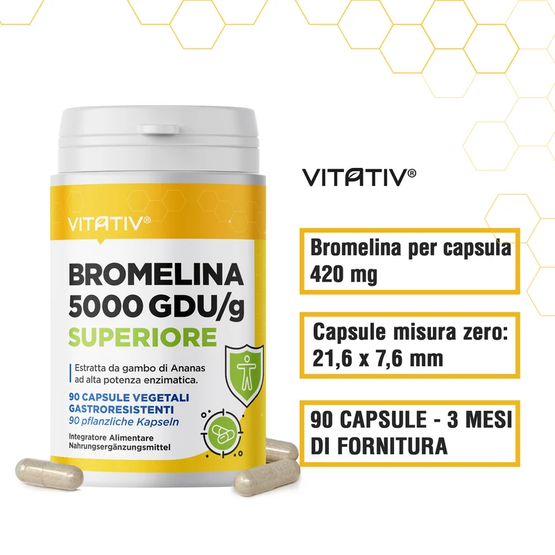 Bromelina 5000GDU/g, Alta Potenza Enzimatica