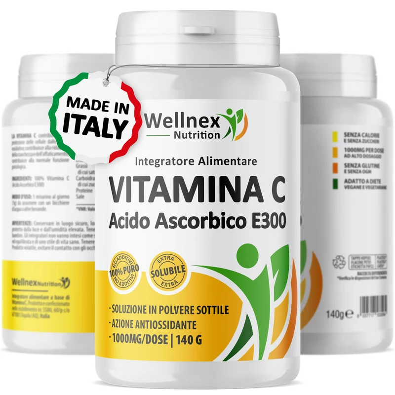 Vitamina C 1000mg | 140g - Polvere Pura