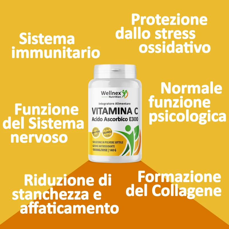 Vitamina C 1000mg | 140g - Polvere Pura