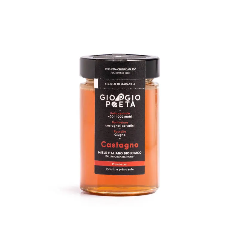 Miele di Castagno biologico Italiano 250 gr - Giorgio Poeta