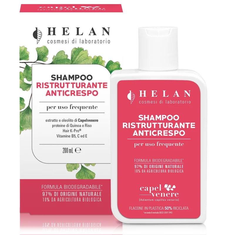 CAPELVENERE Shampoo Ristrutturante Anticrespo 200 ml Helan