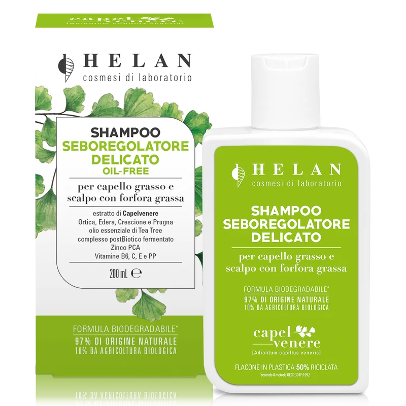 CAPELVENERE Shampoo Seboregolatore Delicato 200 ml Helan