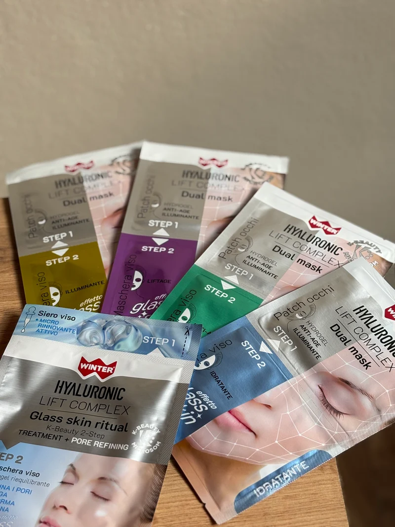 Dual Mask: Maschera viso ANTI-AGE + Patch occhi ANTI-AGE ILLUMINANTE - Winter