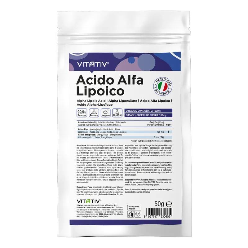 Acido Alfa Lipoico in Polvere | 50g