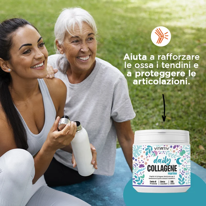 Collagene Marino Idrolizzato Tipo I in Polvere, 250 g, 100 Dosi