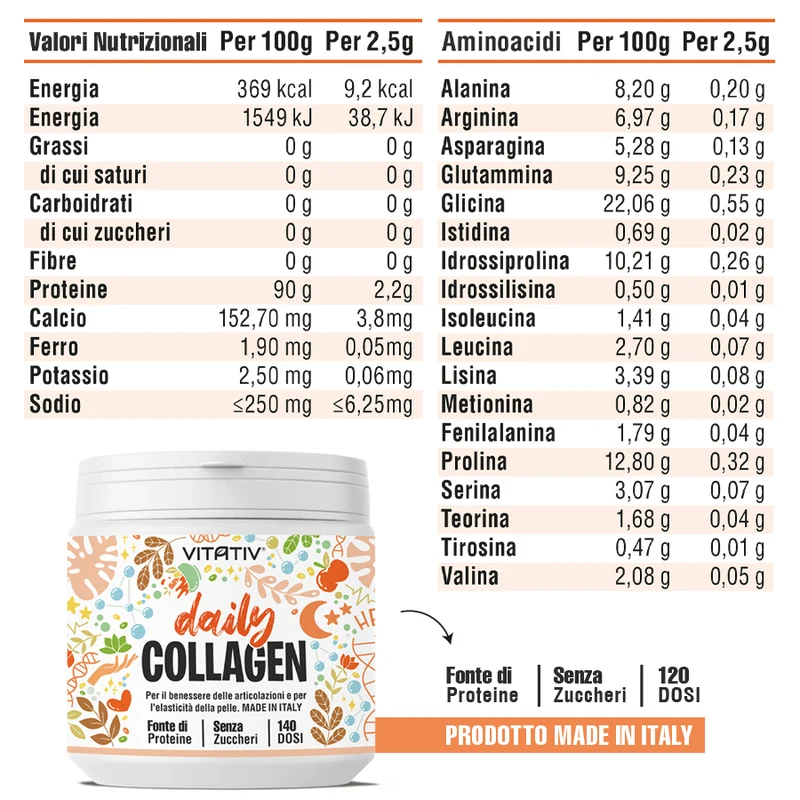 Daily Collagene Bovino | 120 Dosi