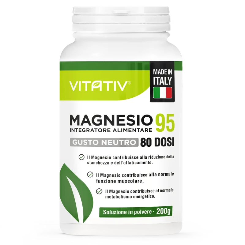 Magnesio 95 | Polvere, 80 Dosi