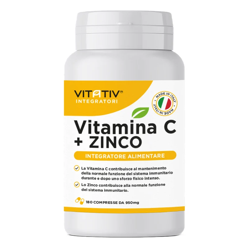 VITAMINA C + ZINCO | 180 Compresse da 950mg
