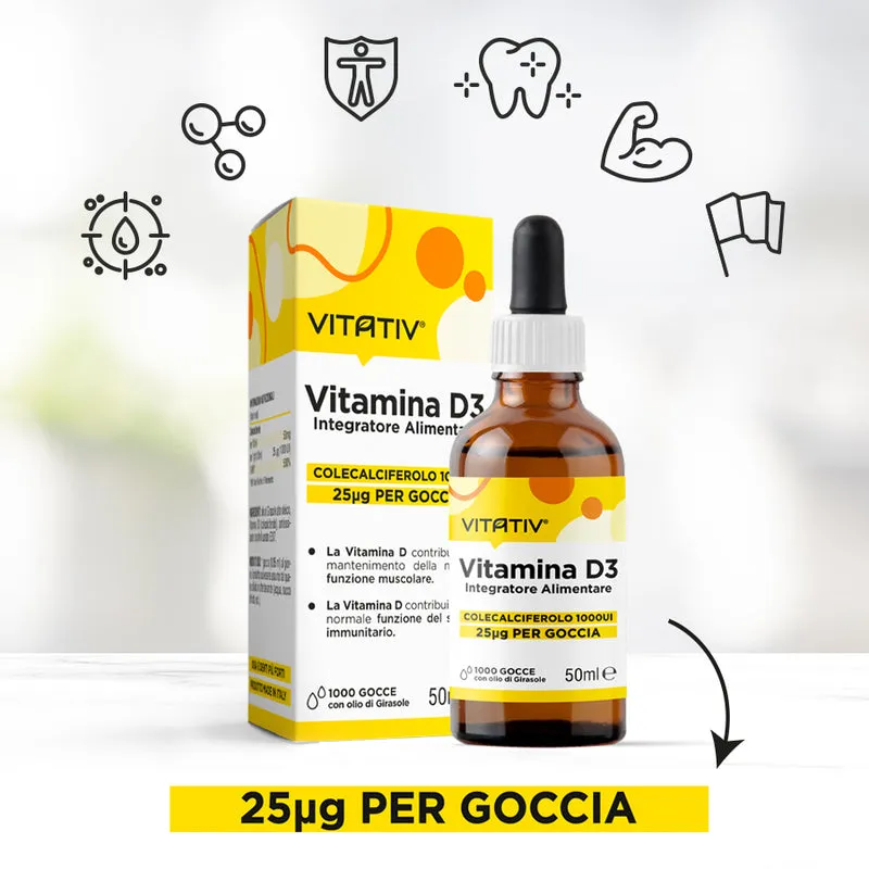 VITAMINA D3 | 50ml - 1000 gocce