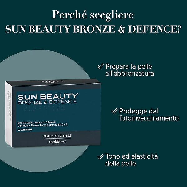 SUN BEAUTY Bronze & Defence 60 compresse Principium Bios Line