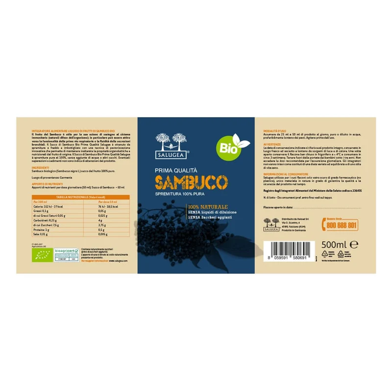 Succo di Sambuco Bio