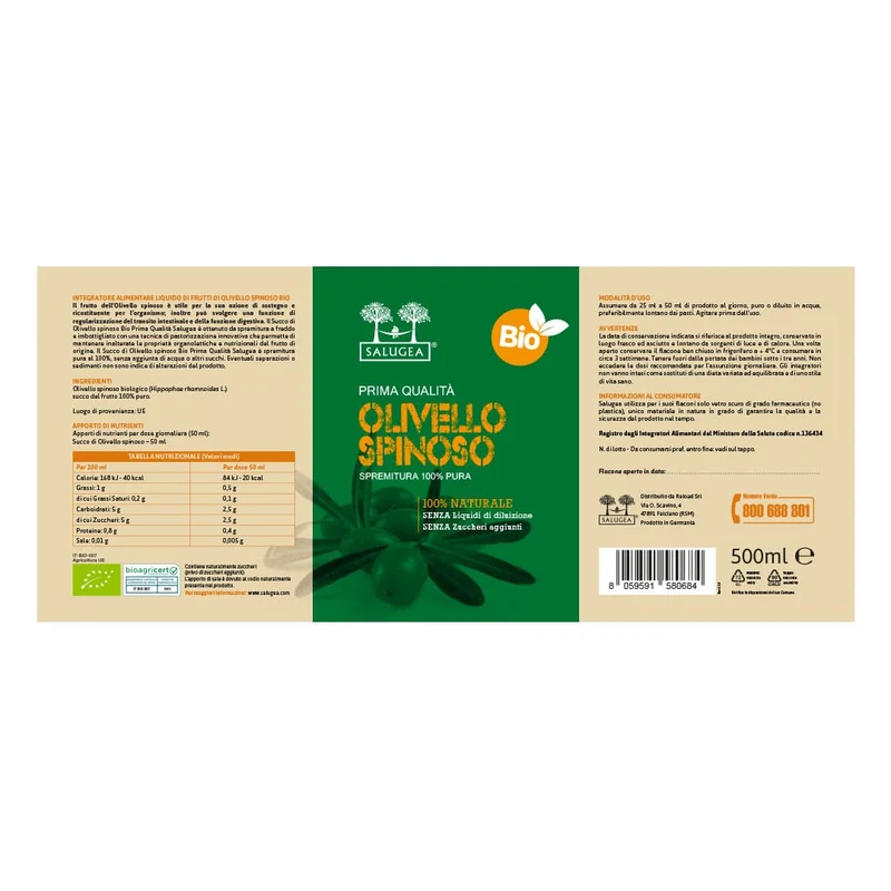 Succo di Olivello Spinoso Bio
