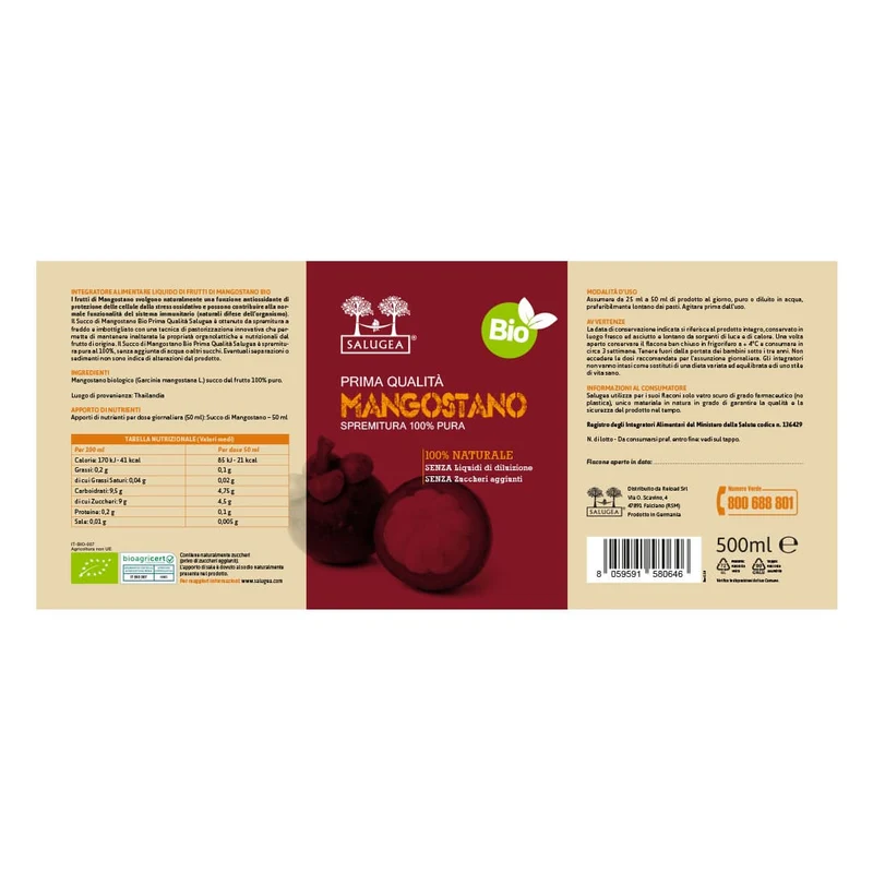 Succo di Mangostano Bio
