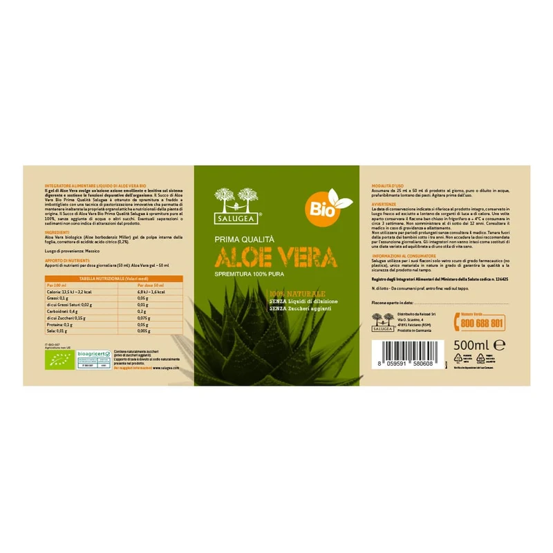 Succo di Aloe Vera Bio