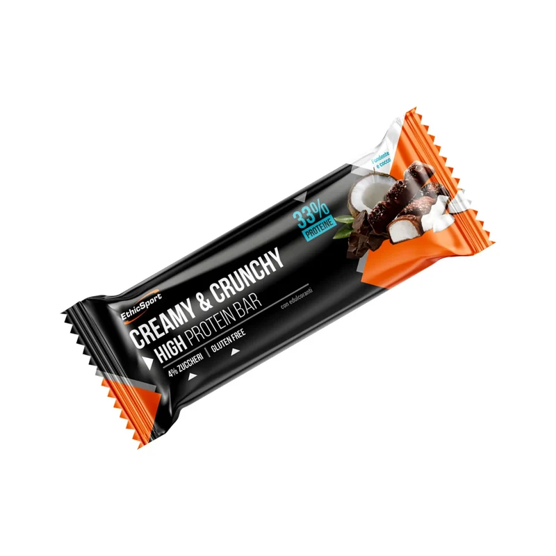 EthicSport Creamy & Crunchy 30g Barretta ad Alto Contenuto Proteico 37%