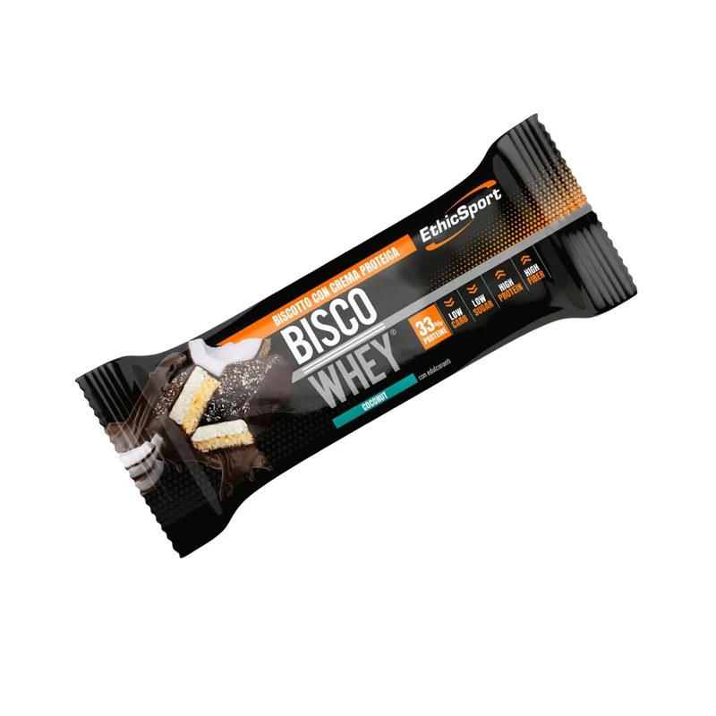 EthicSport Bisco Whey 40g Barretta ad Alto Contenuto Proteico 37%