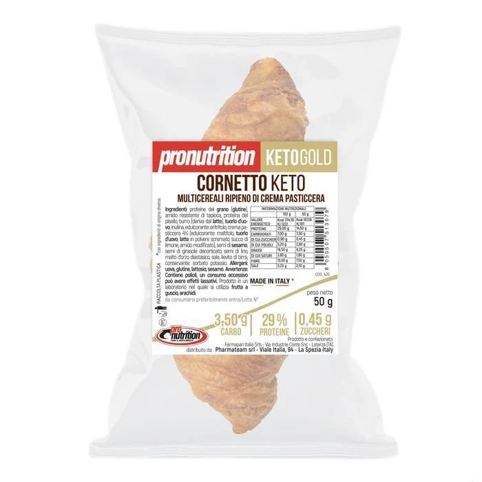 Cornetto Keto Crema Pasticciera 50 g