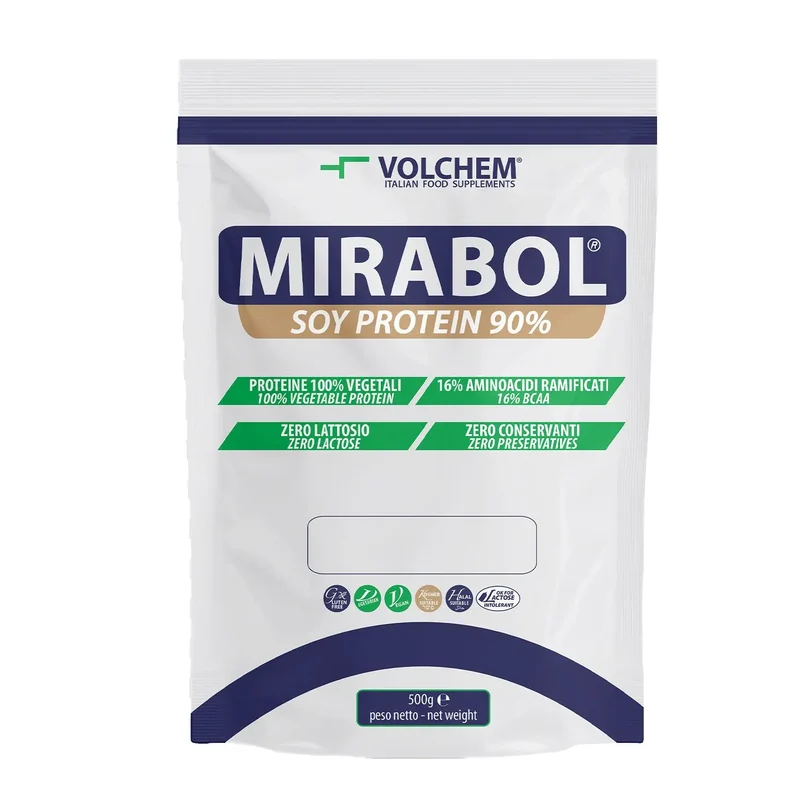 Volchem Mirabol Soy Protein 90% 500g Proteine della Soia