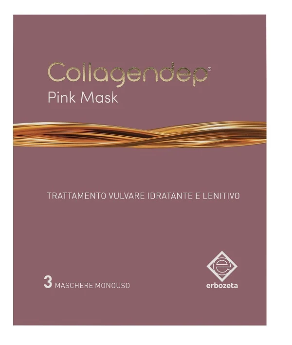 COLLAGENDEP PINK MASK MASCHERA VULVARE IDRATANTE & LENITIVA 3 PEZZI