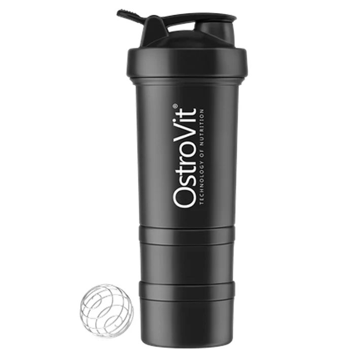 Premium Shaker 450 ml with 2 pill boxes and mixing ball
