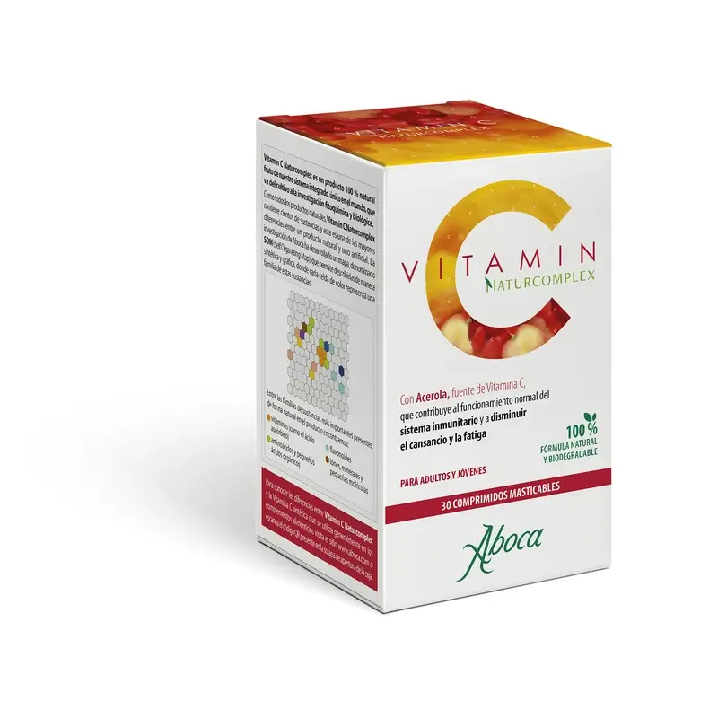 Aboca Vitamin C Naturcomplex Complemento Alimenticio, 30 comprimidos