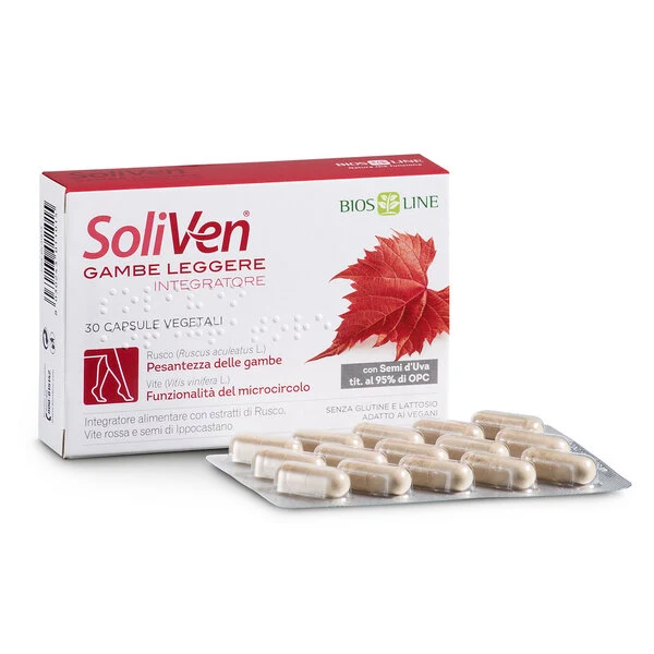 SoliVen gambe leggere 30 capsule vegetali Biosline