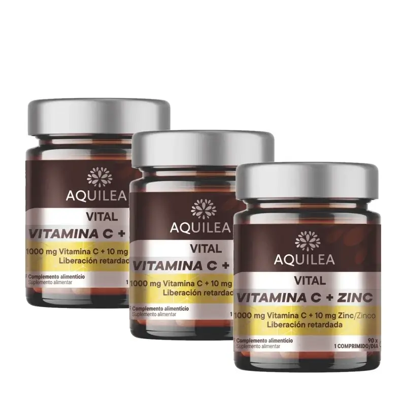 Aquilea Vital Vit C+Zinc, 90 Cápsulas , pack 3