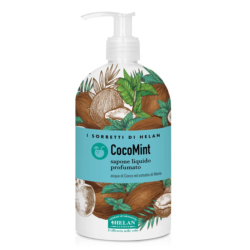 CocoMint Sapone Liquido Profumato 500 ml I Sorbetti di Helan