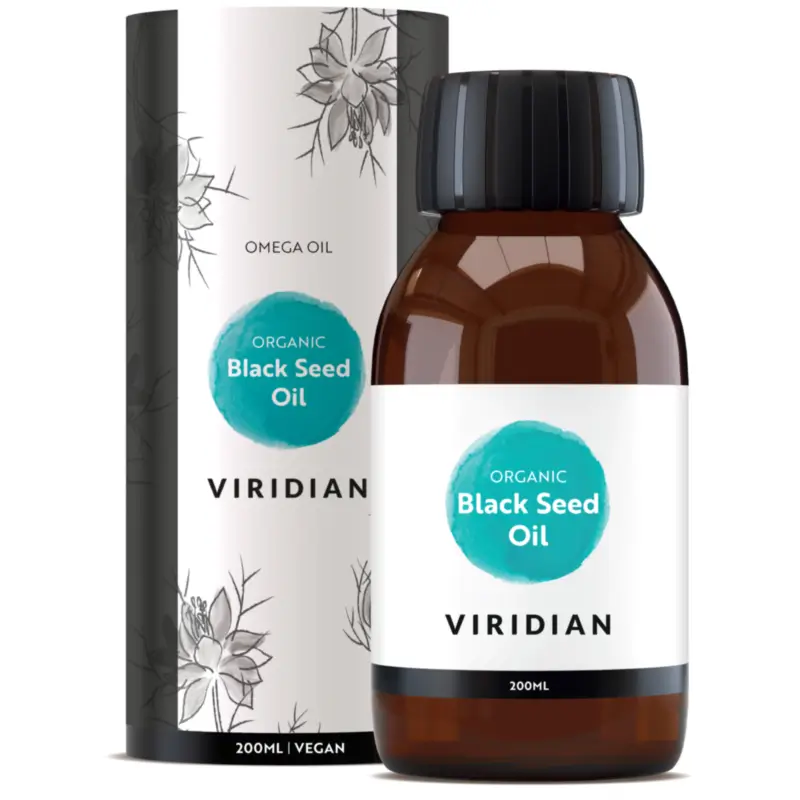 Viridian Aceites Nutricionales Aceite De Comino Negro Ecológico, 200 ml