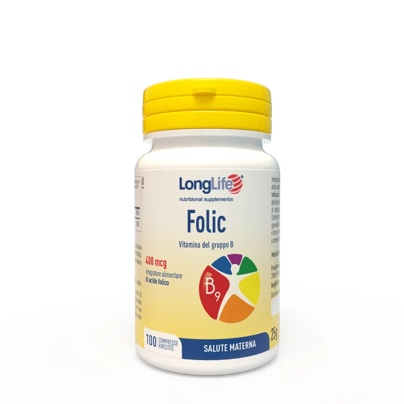 Folic 400 mcg 100 compresse Long Life
