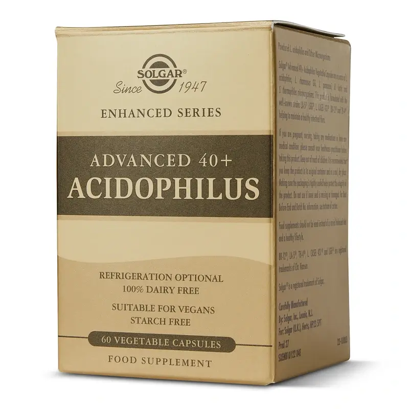 Solgar 40+ Acidophilus Advanced, 60 Cápsulas