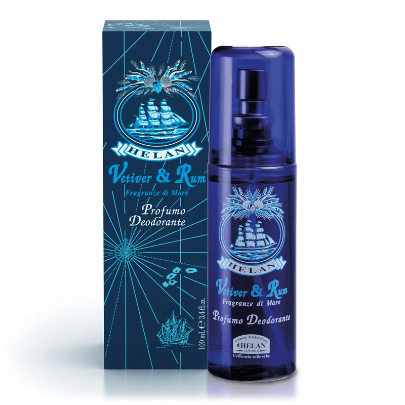 Profumo Deodorante Vetiver e Rum 100 ml Helan