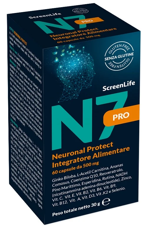 N7PRO NEURONAL PROTECT 60 COMPRESSE INTEGRATORE CEFALLE EMICRANIA MAL DI TESTA