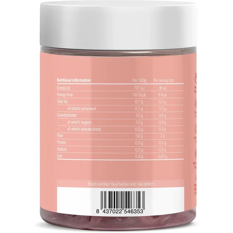 Jelly Pills Iron + Vitamin C Melocoton, 70 unidad