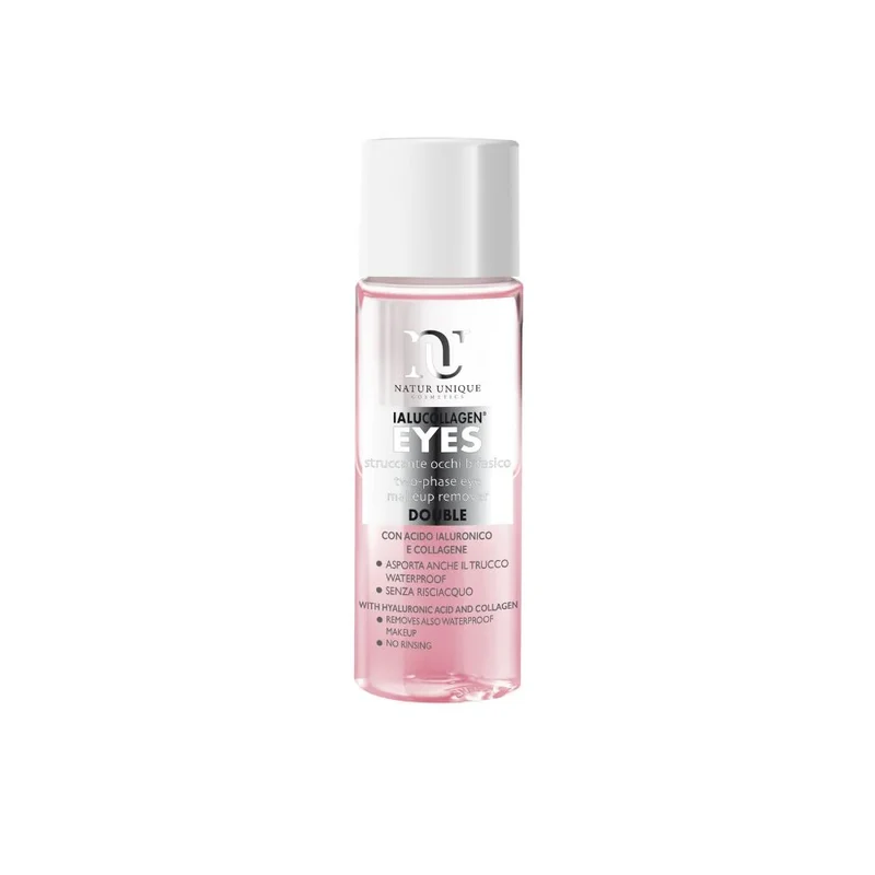 Struccante Occhi Bifasico Double Ialucollagen Eyes 100 ml Natur Unique