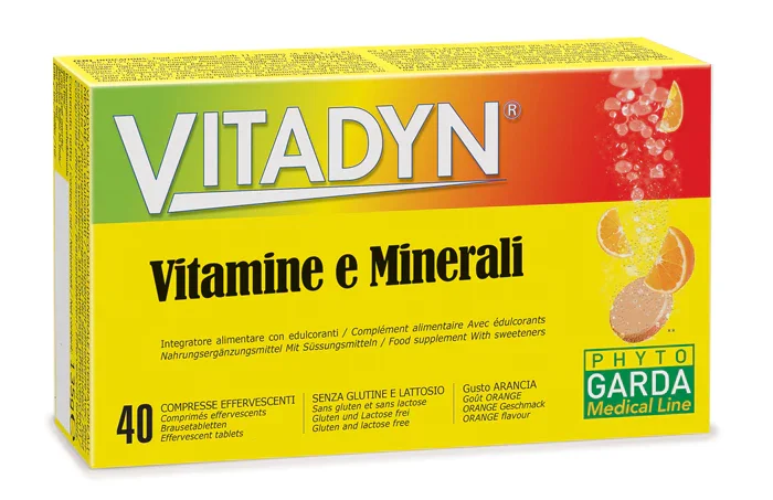 VITADYN VITAMINE/MINERALI 40 COMPRESSE EFFERVESCENTI IN 2 TUBI