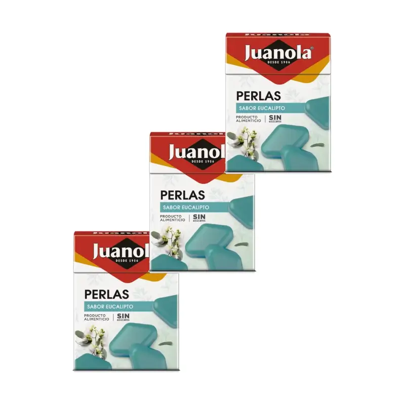 Juanola Perlas Balsámicas Eucalipto,Pack 3 x 25gr