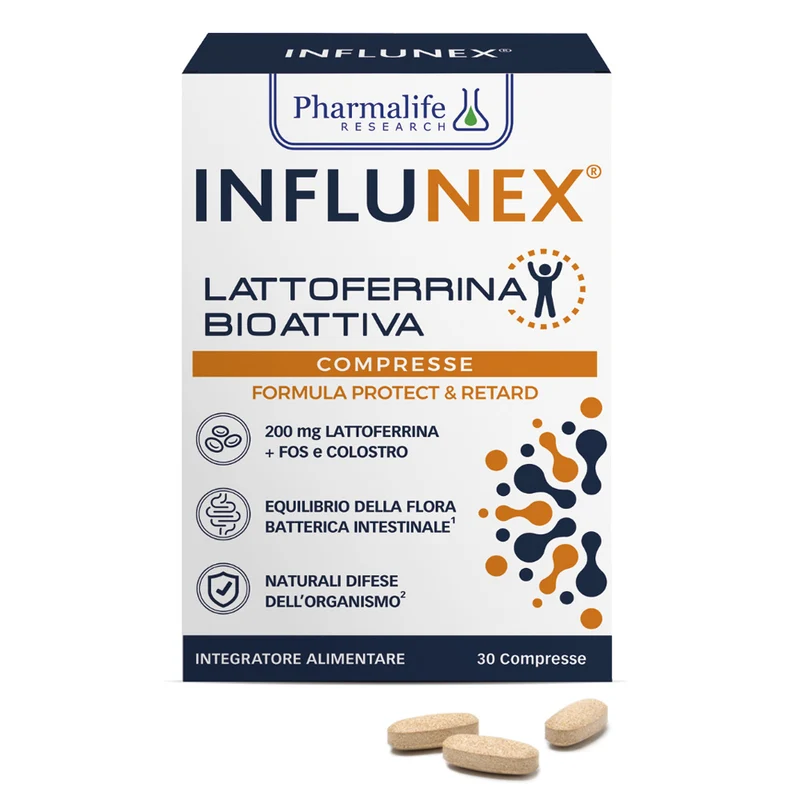INFLUNEX Lattoferrina Bioattiva 30 compresse Pharmalife Research