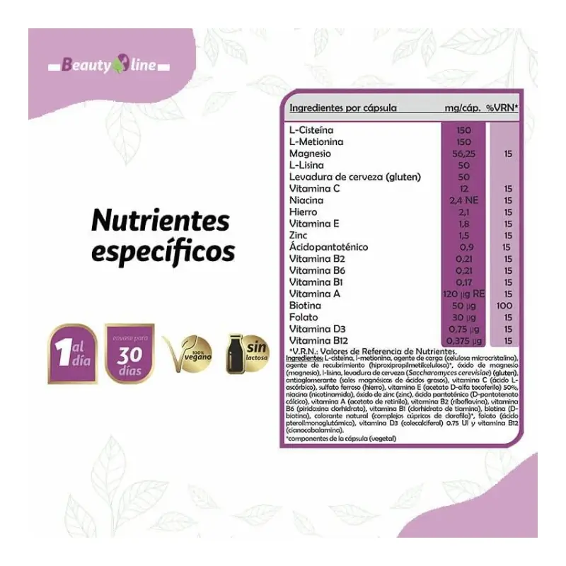 Pinisan Cabello, Piel Y Uñas, 30 cápsulas