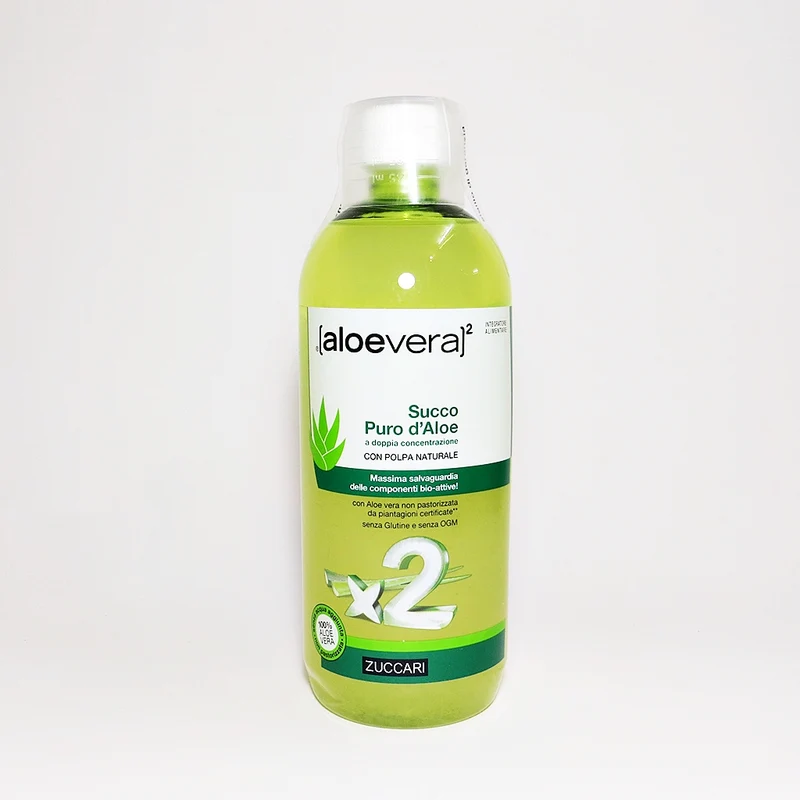 Aloe Succo Puro concentrato 2 volte 1 Litro Zuccari