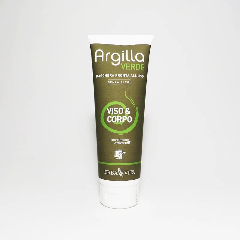 Argilla Verde Viso e Corpo 250 ml Erba Vita
