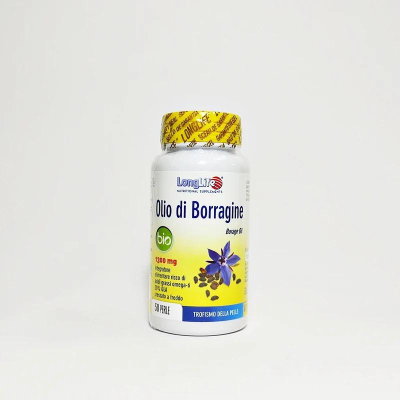 Olio di Borragine Bio 1300 mg 50 perle Long Life