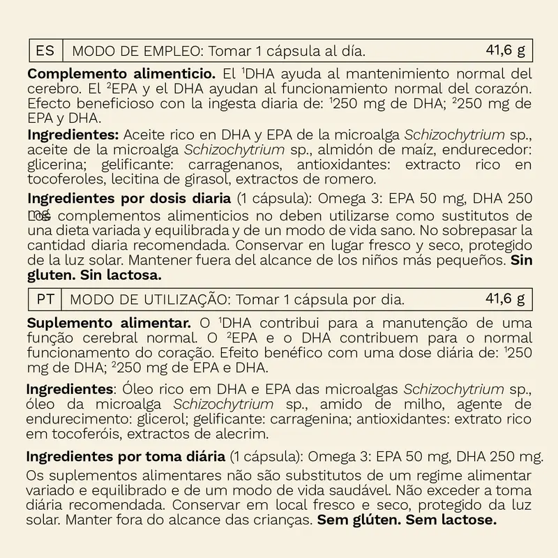 Woments Omega 3 Vegan, 60 cápsulas