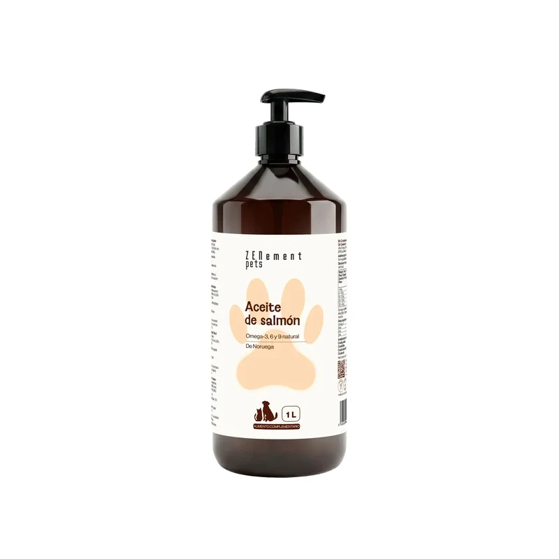 Zenement Aceite de Salmón para Perros y Gatos, 1000 ml