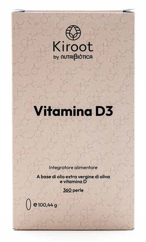 KIROOT BY NUTRIBIOTICA VITAMINA D3 360 PERLE SENZA GLUTINE SENZA LATTOSIO