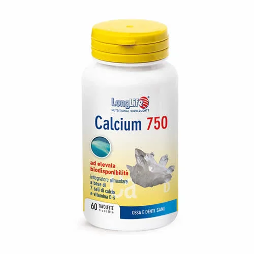 LONGLIFE CALCIUM 750 60 TAVOLETTE RIVESTITE SENZA GLUTINE